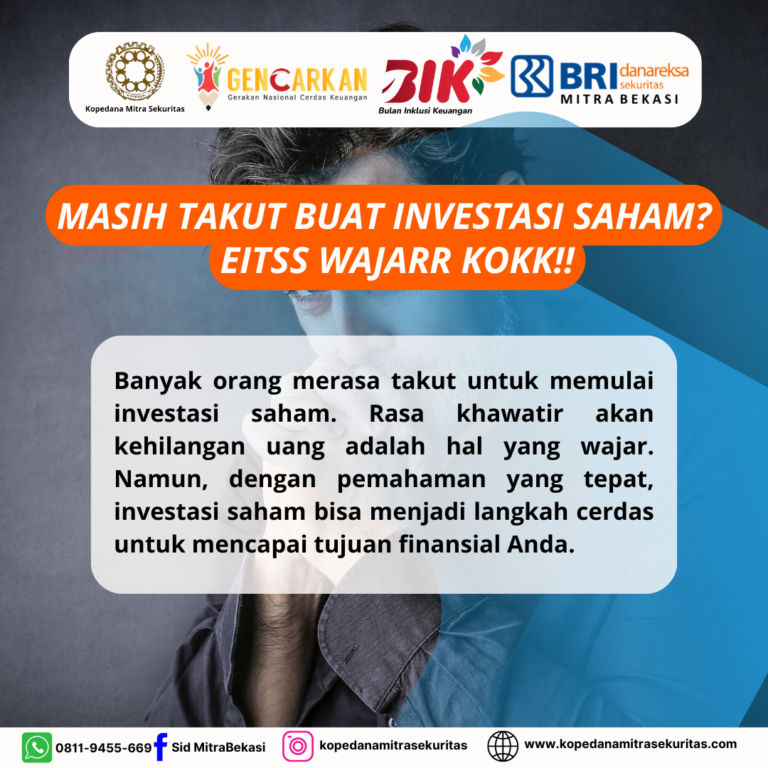 Masih Takut Buat Investasi Saham????